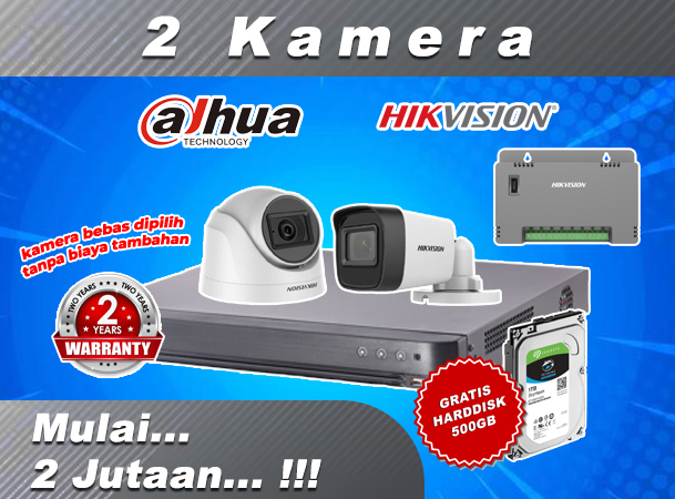 Jasa Pasang CCTV 2 Kamera